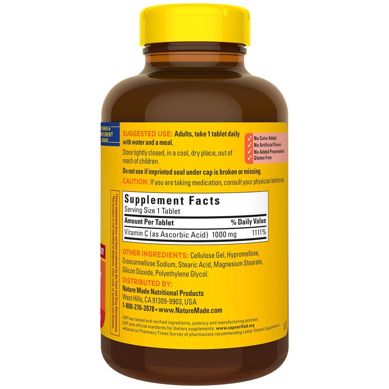 Nature Made Extra Strength Vitamin C 1000 mg, Dietary Supplement