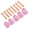 49pcs/set Gas Lens Alumina Nozzles Cups Collets Accessory Kit for
