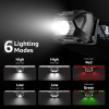Lepro Rechargeable LED Headlamp, 6 Modes, Waterproof IPX4, USB, Camping