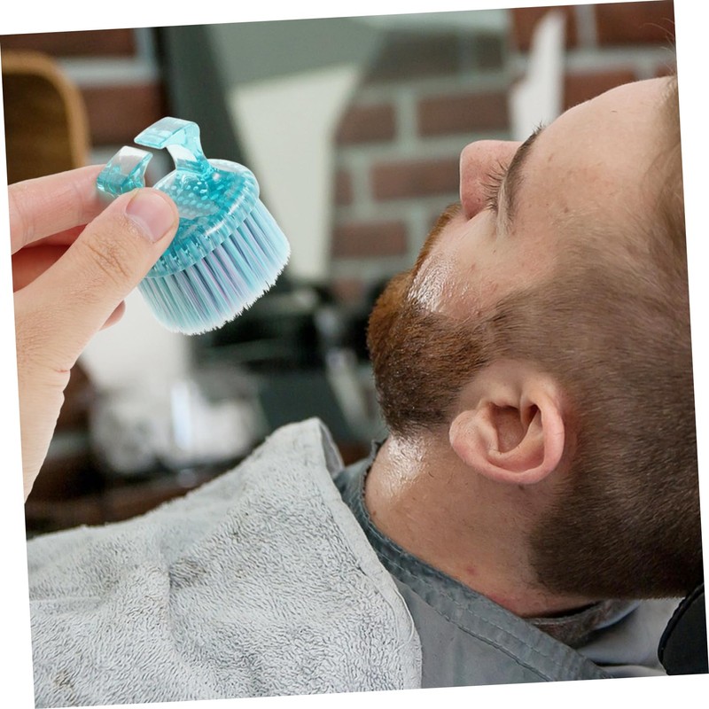 minkissy Men's Hair Brush Barber Styling Brush Ergonomic Handle for