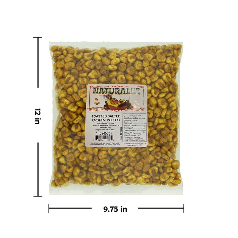 Naturalee Corn Nuts 2 lb - Toasted, Salted - High