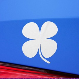 Decal Stickers of Shamrock Irish Clover (White) (Set of 2) Premium Waterproof Vinyl Decal Stickers for Laptop Phone Accessory Helmet Car Window Mug Tuber Cup Door Wall Decoration - ANDstic791966WH
