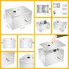 Grease Trap Interceptor, 18-20L Compact Stainless Steel Grease Trap, 4-Stage