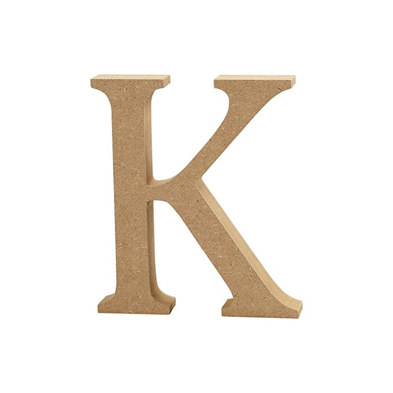 Letter, H: 8 cm, MDF, K, 1pc