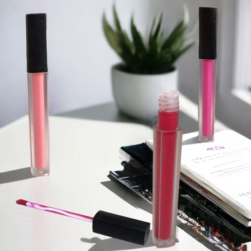 Favorbeauty Set De Labiales Liquido Con Lápiz Delineador De Labios