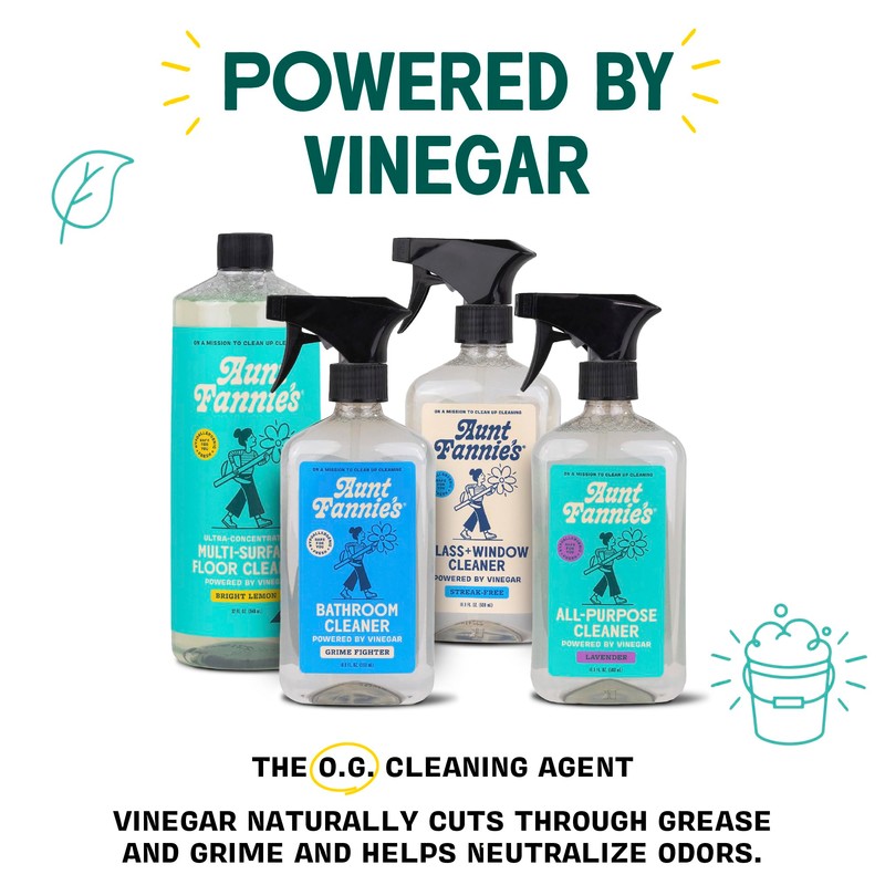 Aunt Fannie's Ultra Concentrated Floor Cleaner Vinegar Wash, Multi-Surface Solution