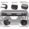 SKUNTUGUANG UTV Roll Cage Organizer, Cargo Rear Storage Bag for