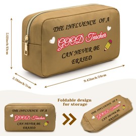 Teacher Gifts Favorite Teacher Cosmetic Bag Teacher Appreciation Gifts Happy Birthday Teacher Gifts Teacher Appreciation Gifts Thank You Teacher Gifts Teacher Makeup Bag Thanksgiving Gifts for Her