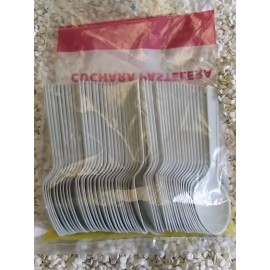 Freddy 3000 Pza Cuchara Pastelera Cafetera Blanca Desechable Plasti