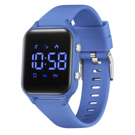 Timever Kids Digital Watches for Boys Girls, Sports Watch with Fitness Tracker, Pedometer, Alarm Clocks, Stopwatch, No App Needed Waterproof Kids Watch, Gift for Teens Student Girls Boys Ages 5-14