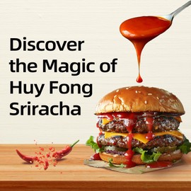 Huy Fong Sriracha, 9 OZ Original Flavor Hot Chili Sriracha, 9 Onuce Spicy Flavor Sriracha Chili Hot Sauce W/Chili Pepper, Pack of 2
