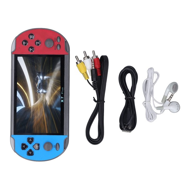 Handheld Video Game Console, Portable 5.1 Inch Screen Electronic Game Player with Dual Joystick and Multiple Games, Rechargeable Game Console, Great Gift for Kids and Adults