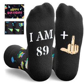 Zmart 90th Birthday Gifts for Men - Socks for 90 Year Olds, Gift Ideas for 90 Year Old Man Woman