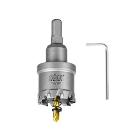 SALI 1-5/16" (34mm) TCT Hole Saw Kit Tungsten Carbide Tipped Hole Saw Drill Bit with Titanium-Plated Pilot Drill bit for Metal, Stainless Steel, Iron, Wood, Plastic