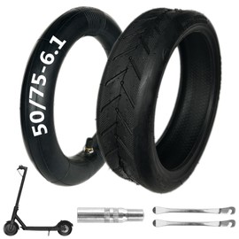 50/75-6.1 scooter tire Replacement, Electric Scooter 8.5 inch Tires 8 1/2×2 [Tire & Inner Tubes] [Thickened] [Non-Slip] [Shockproof] [Straight Vavle] [Valve Extension and Tire Levers]