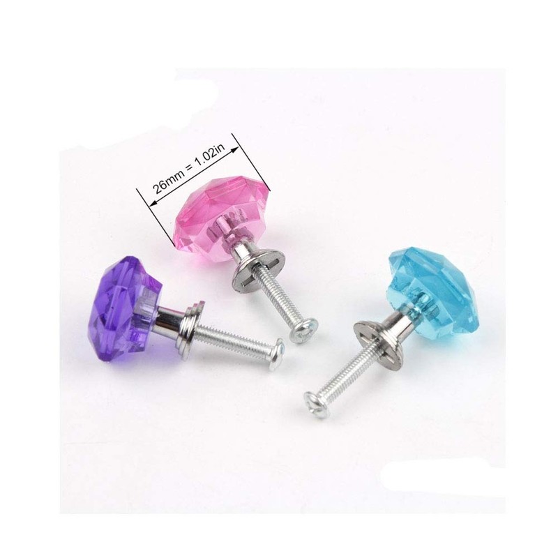 10 Pcs Crystal Cabinet Drawer Knob Handle Jewelry Box Gift