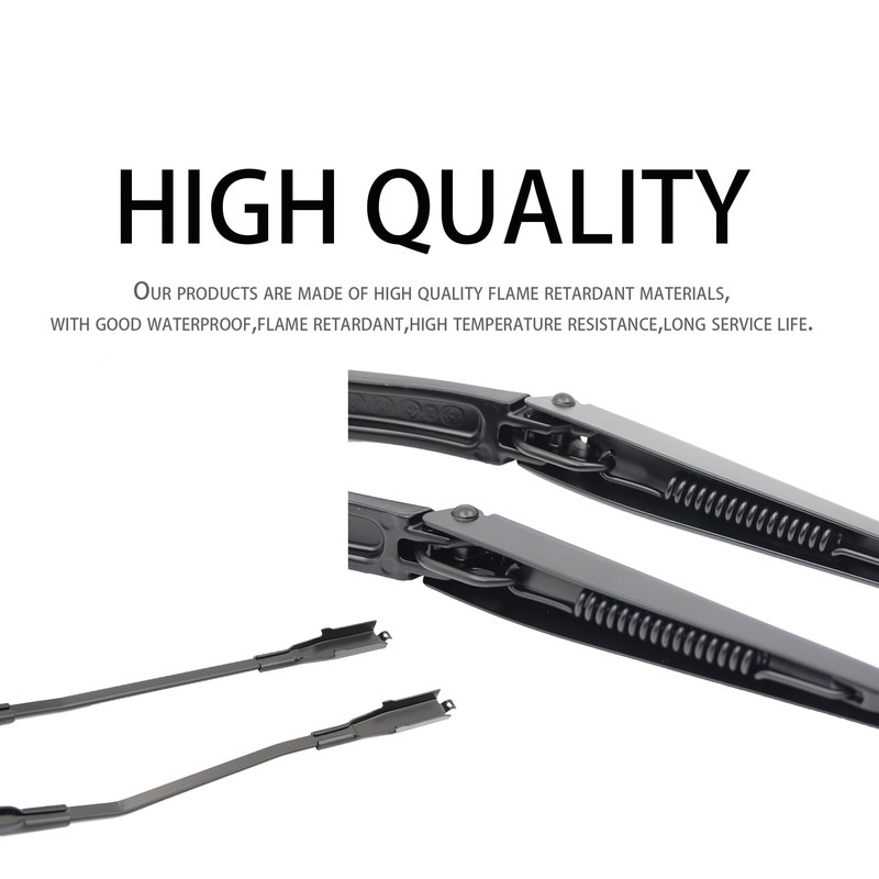 RigidWire 1 Pair Front Windshield Wiper Arm Kit Noiseless Rust