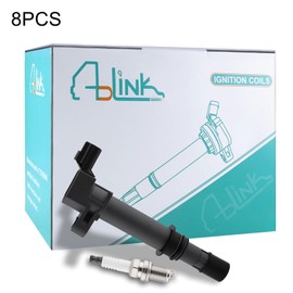 AULINK UF270 Set of 8 Ignition Coil Pack with Spartk Plug 3.7L 3.9L 4.7L For Jeep Commander Grand Cherokee Liberty,for Dodge Ram 1500 Dakota Durango Nitro,Chrysler Aspen,Mitsubishi Raider V6 V8