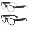 Specs retro 80's Vintage Reading Glasses (Matte Black and Black/Green