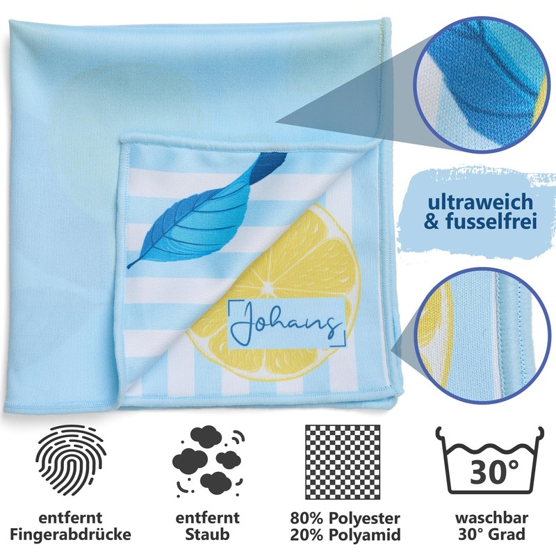 Johans® XXL Microfibre Cloth for Cleaning Smartphone, Tablet, Glasses, Display,