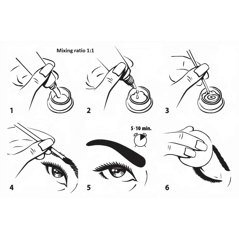 Demure Demure Color Gel Eyebrow and Eyelash Tint 30g, Professional
