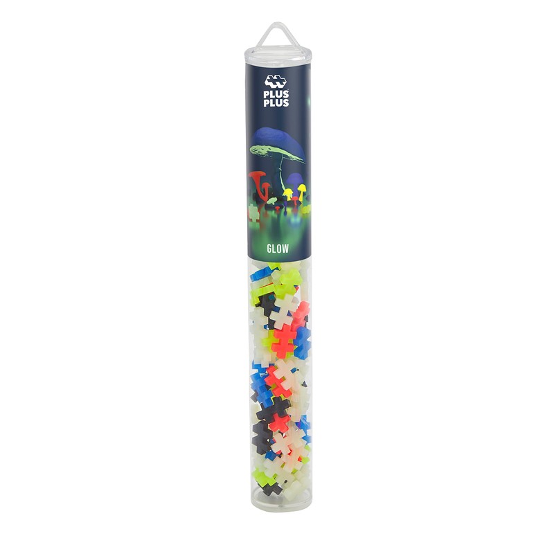 Plus-Plus Glow Colour Mix - 100 Pieces - Creative Game,