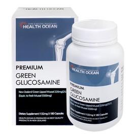 Health Ocean Green Lipped Mussel + Glucosamine Concentrated Complex Product 180 Capsules, 180 Tablets, 5 Pieces / 헬스오션 녹색입홍합+글루코사민 농축 복합제품 180캡슐, 180정, 5개