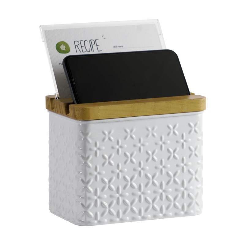 HOME PALETTE Recipe Box with Cards and Dividers Set 4x6
