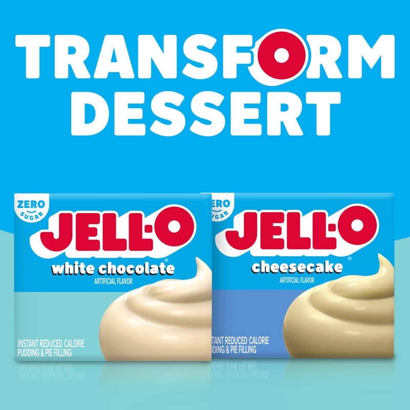 Jell-o Sugar-free Instant Pudding & Pie Filling, White Chocolate,1 Ounce