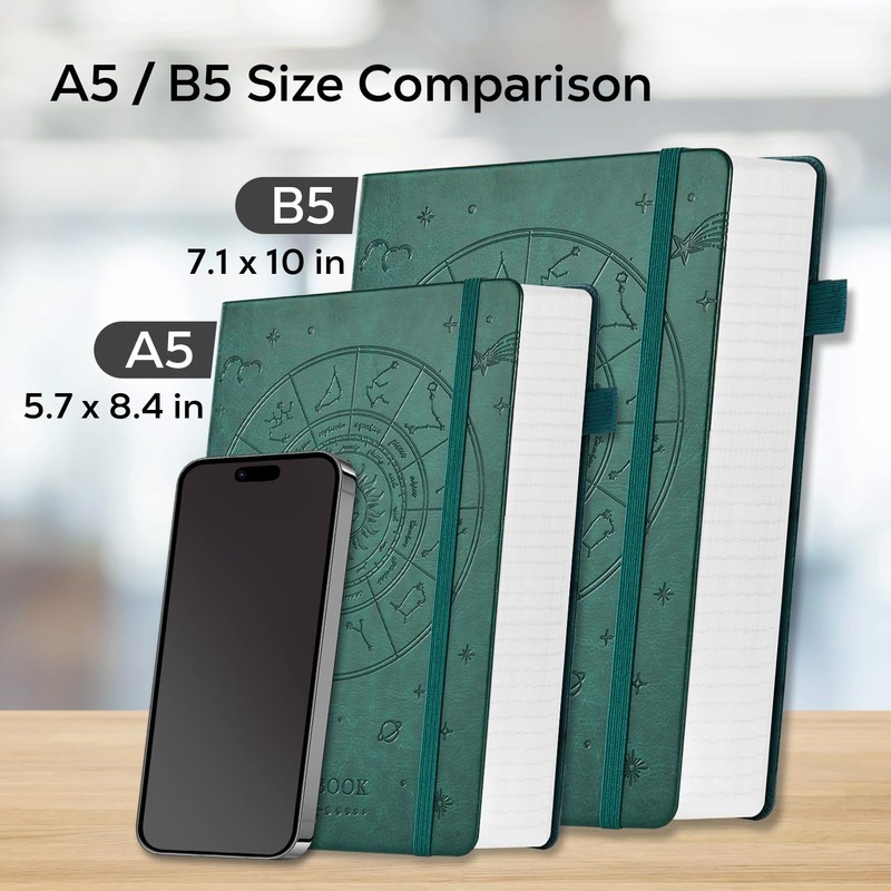 FOCUS DAY Journal for Adults, Large Notebook, B5 Lined, 320