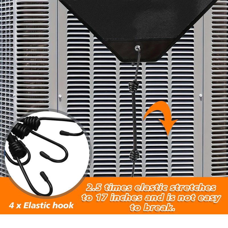HUAREW Winter Central Air Conditioner Covers for Outside Units, 600D