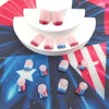 4th of July Press on Nails Red Blue White Fake