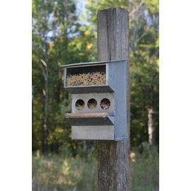 Colonial Tin Works Backyard Buddies Birdfeeder (Grey) (1)