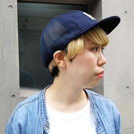 Basic Quench YAH MC Short Brim Umpire Cap, Hat, Logo, Short Brim Ball, Women's, Men's, Size Adjustable, One Size Fits Most, navy