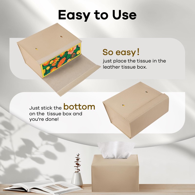 Disposable Hand Towel Box Cover Compatible with Kleenex Disposable Paper