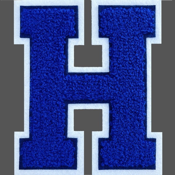 SOYCEV 4.5" Varsity Letter Patches Chenille Iron on Letters Large