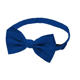 Jacob Alexander - Pajarita tejida para hombre con bandas preatadas ajustables, Azul Real, Men's Pre-Tied Banded