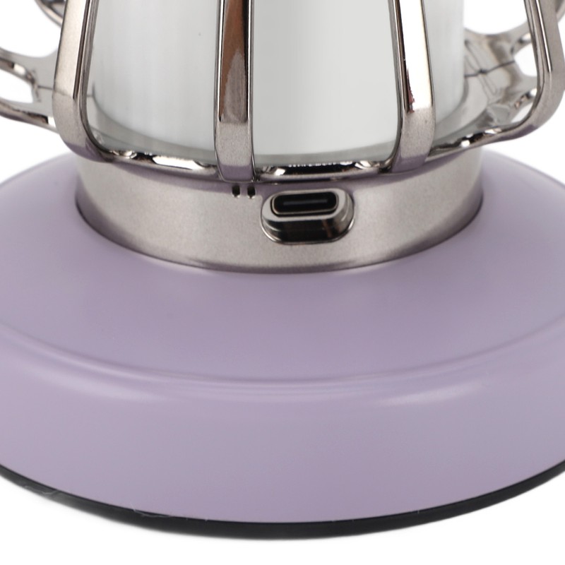 Retro Rechargeable Camping Lantern Infinite Dimming 3 Level Color Temperature