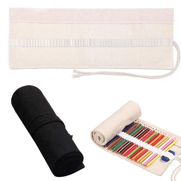 LEOINAER 36 Holes Pencil Roll Case Packaging Holder Pencil Wrap,