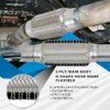 2.25''X6''universal stainless steel Exhaust Flex Pipe with Ends 10" Inch