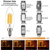 LiteHistory Dimmable B10 led Bulb 6W Equal 60W led Candelabra