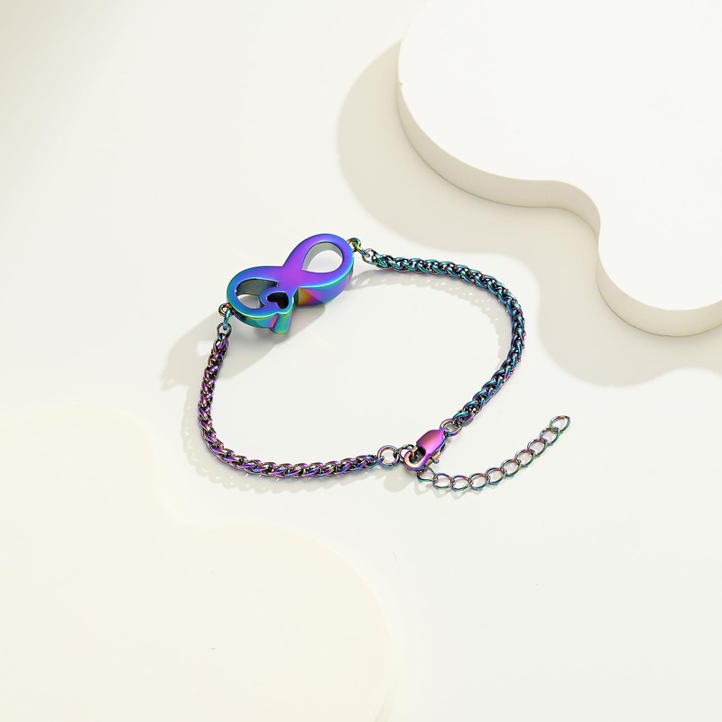 QGJNSGC Infinity Urn Bracelet for Women Men Forever Love Cremation