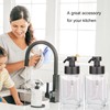 Foaming Soap Dispenser with Stainless Steel Pump, 12oz Refillable Glass