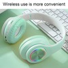 Gaming Headset, Noise Reduction Foldable Over Ear Headphones with RGB
