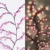 Gresonic Cherry Blossoms Willow Vine Wall Decoration - 48 LEDs