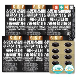 Pure Food [Onsale] Saw Palmetto Loric Acid 115 Octacosanol 6 Boxes (360 Capsules) Total 12 Months Supply of Saw Palmetto / 순수식품 [온세일]쏘팔메토 로르산 115 옥타코사놀 6박스(360캡슐) 총 12개월분 쏘팔매토