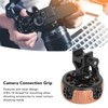 Round Side Camera Handle Handgrip Wooden Quick Release NATO Rail