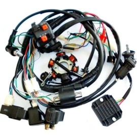 Unbranded/Generic Completed GY6 150CC ATV Quad Wire Harness Wiring Assembly Loom CDI Start Switch