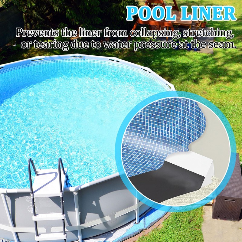 Pangda 16 Pcs Pool Cove for 18ft Above Round Pool,