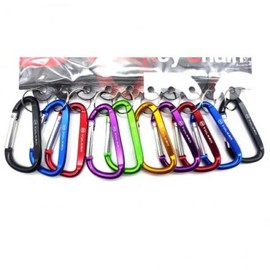 Large Carabiner Snap Hook - Bolt-Free Alternative (Camping, Climbing, Keychain) Carabiner) 5ea